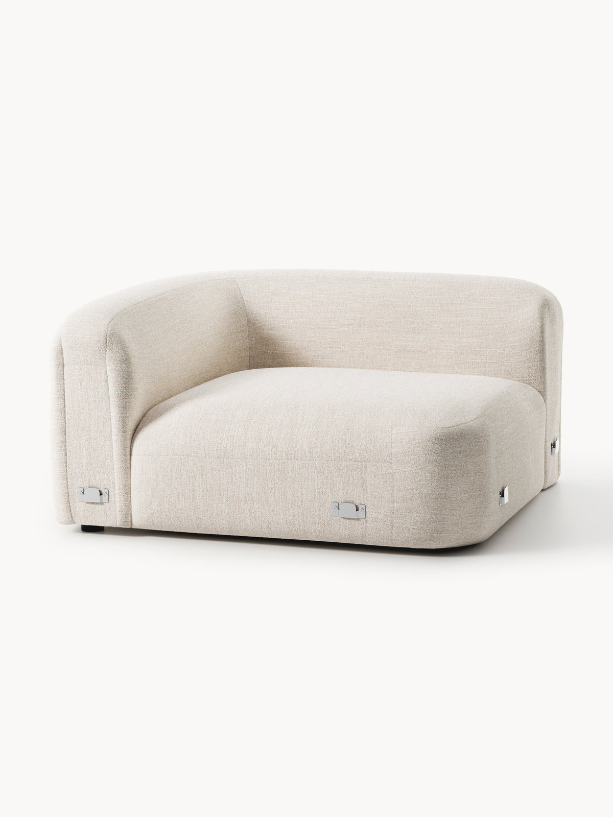 Wolke Round Bouclé Corner Module