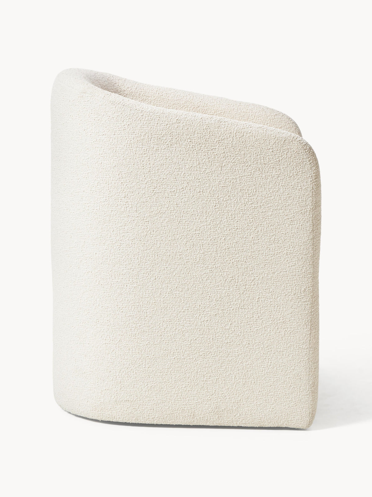 Mairo Bouclé Dining Chair with Armrests