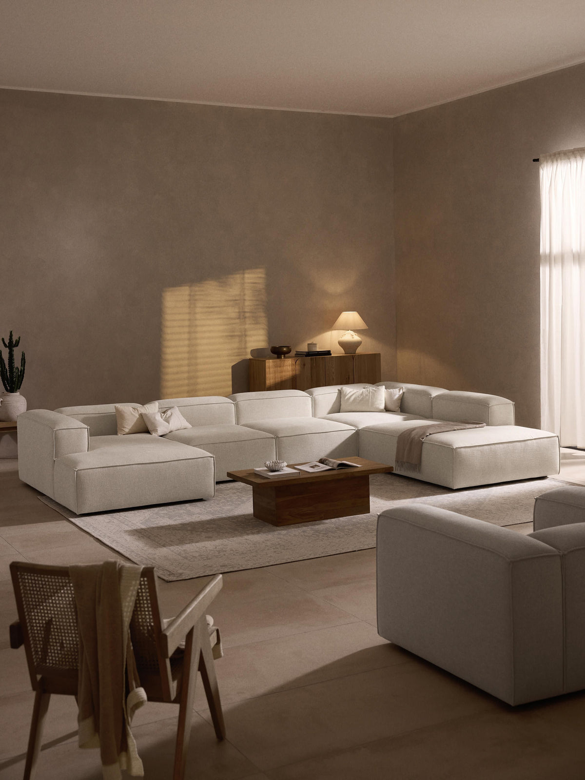 Lennon XL Linen Blend Modular Sofa
