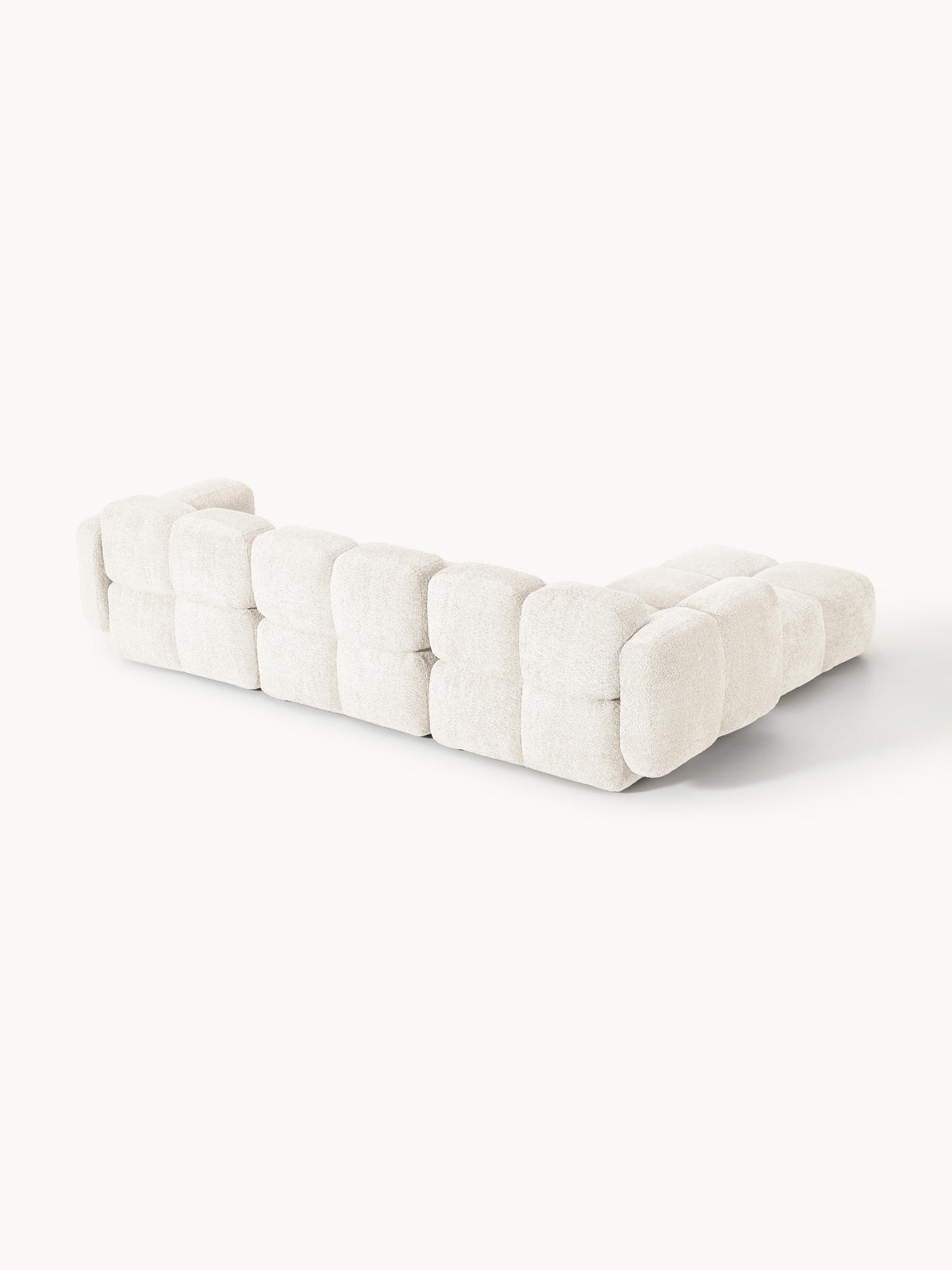 Tayla Modular Teddy-Bouclé Sofa (4-seater) with Ottoman (left/right)