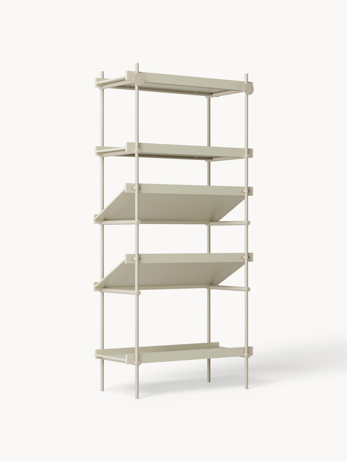 Rio Tall Shelving Unit with Slanted Shelves