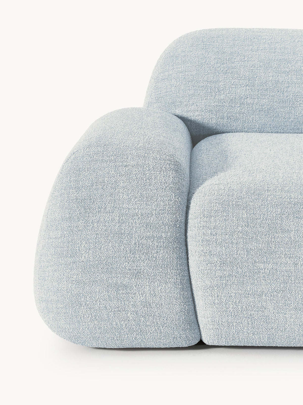 Wolke Modular Bouclé Corner Sofa (4-seater)