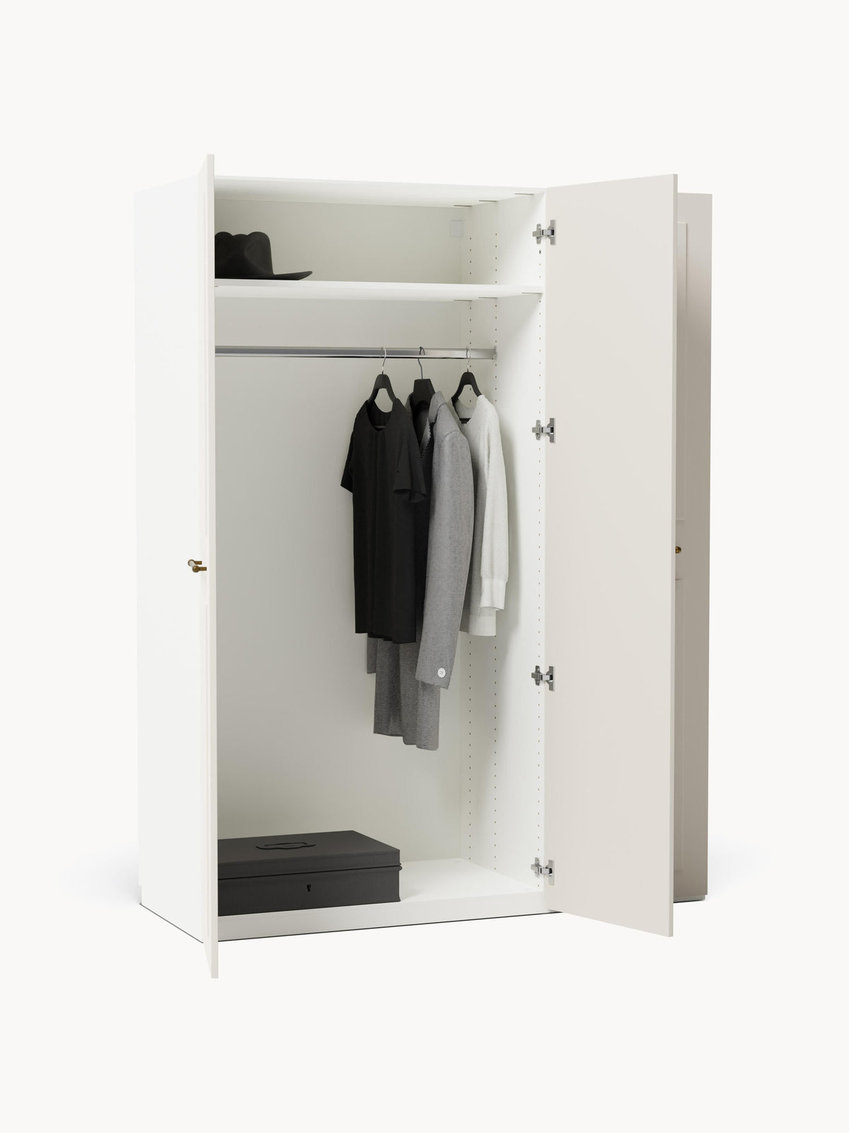 Charlotte Modular Hinged Door Wardrobe, 150 cm Wide, in various sizes