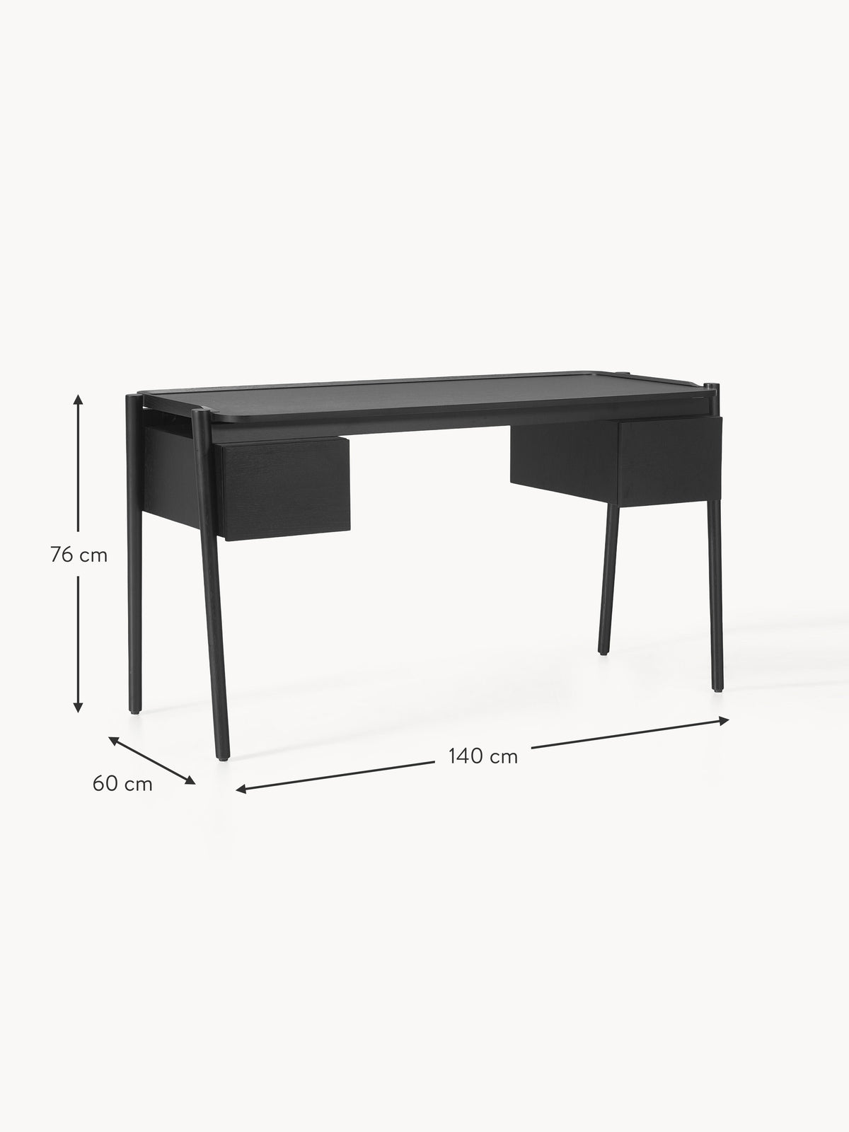 Libby Wooden Desk with Drawers