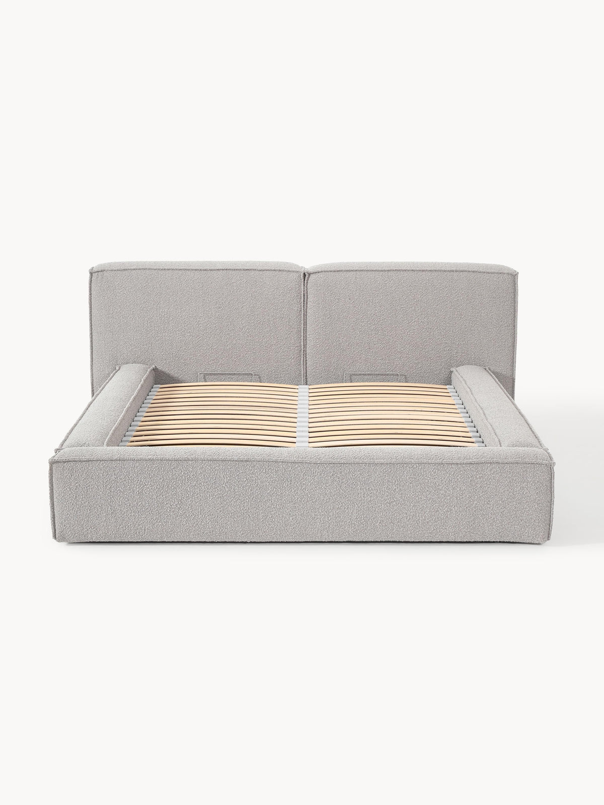 Lennon Upholstered Bouclé Bed with Storage Space