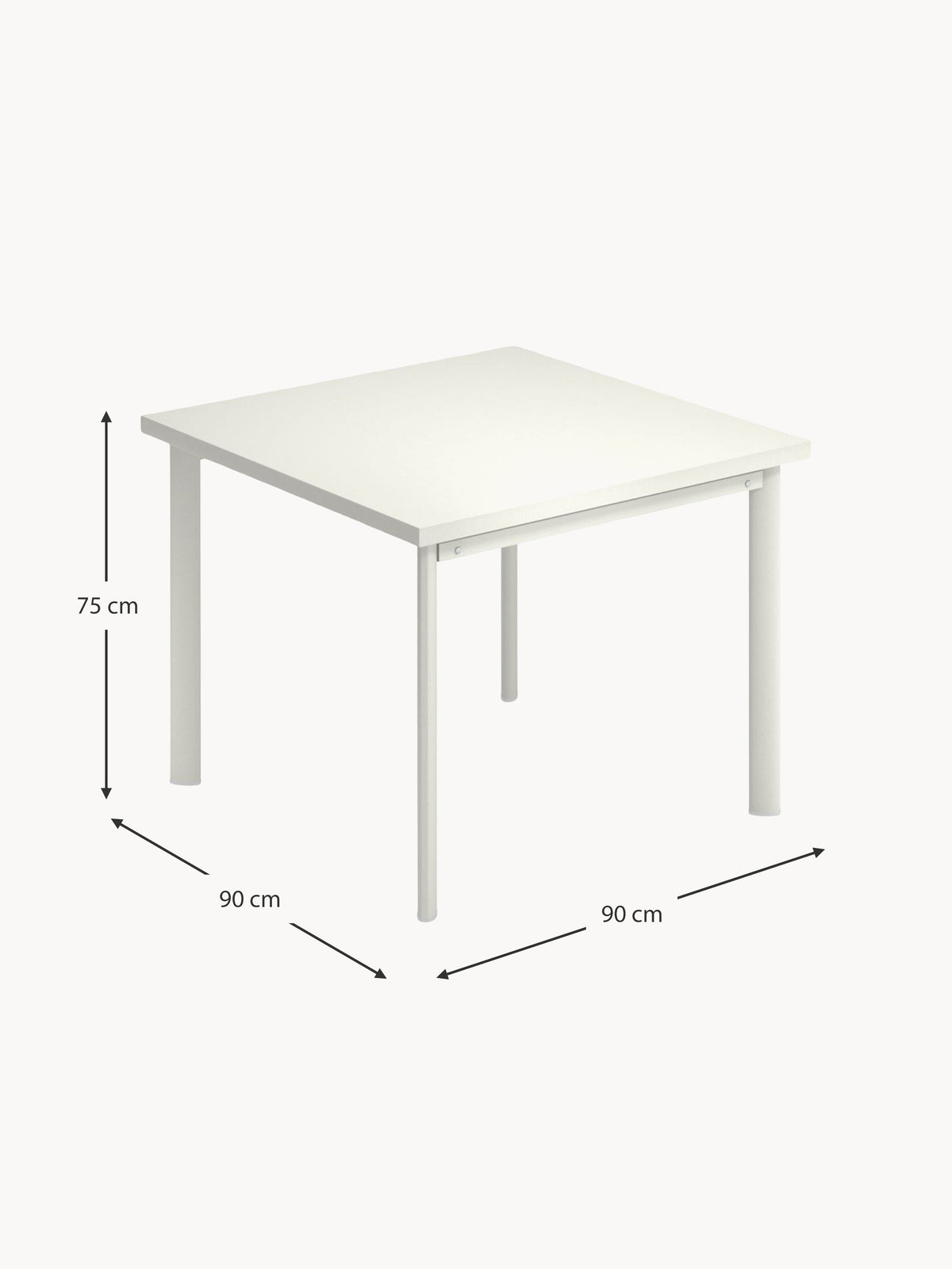 Star Garden Table, 90 x 90 cm
