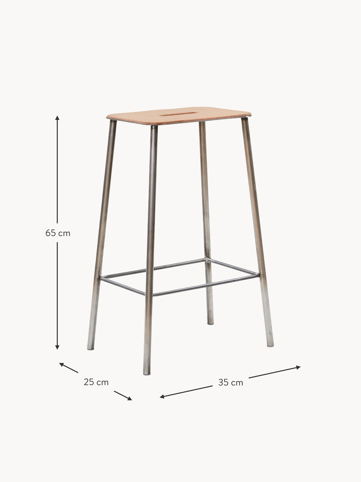 Adam Leather Counter Stool
