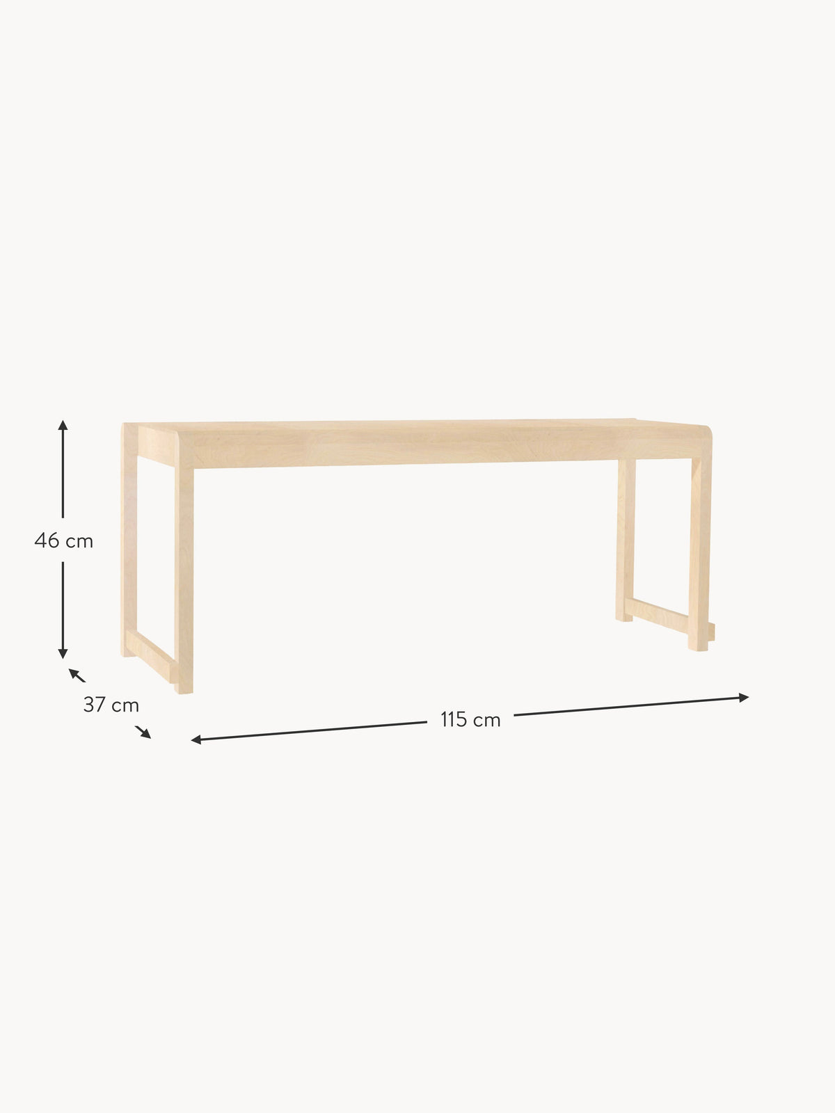 Birch Wood Bench 01