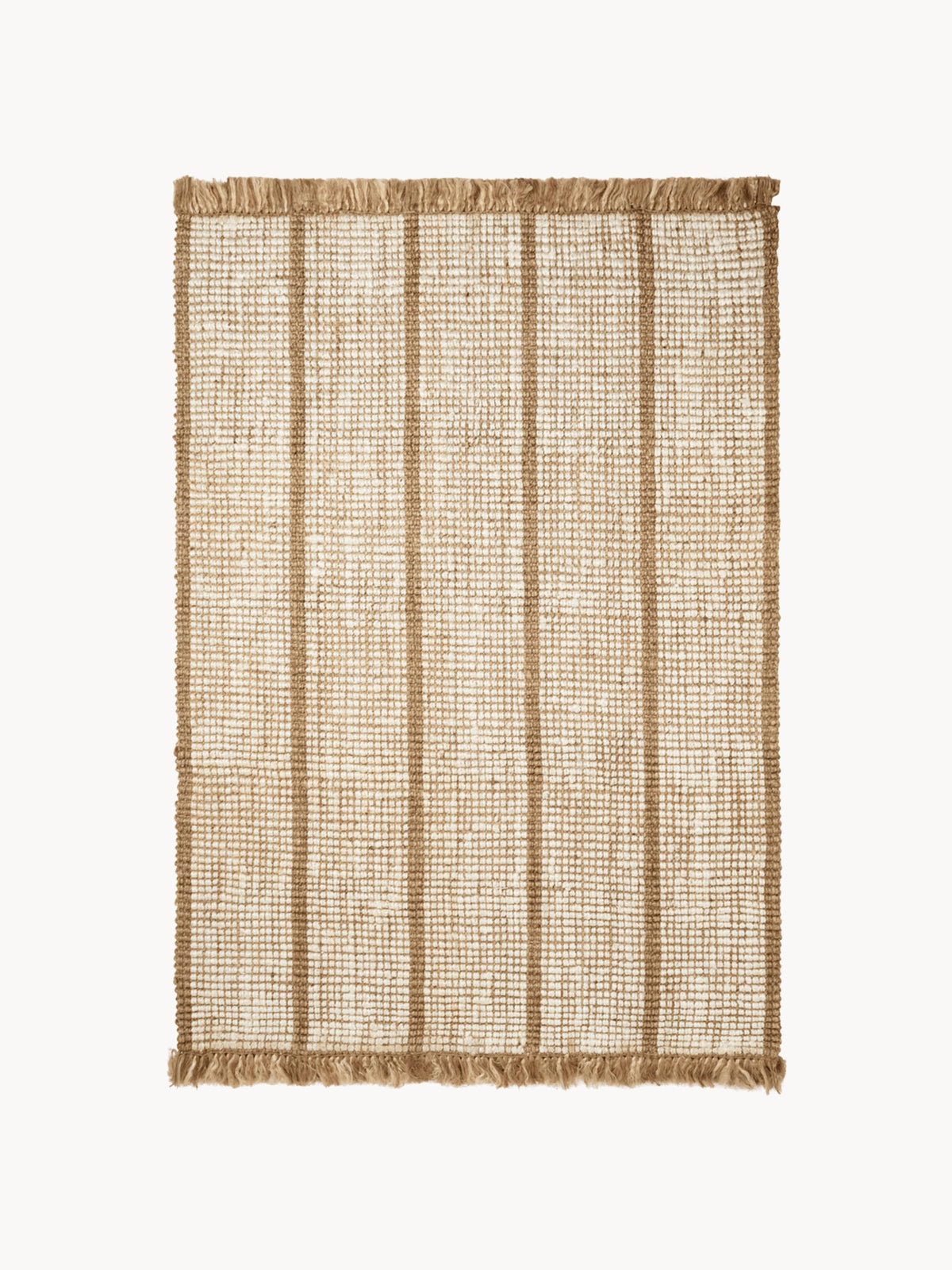 Gallery image 1 - Handwoven Jute Rug Athens with Fringes