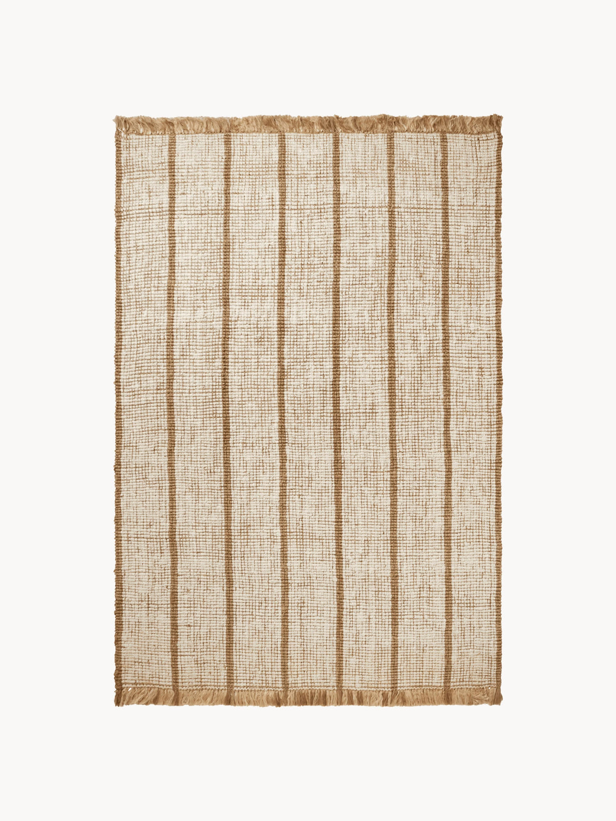 Athens Handwoven Jute Rug with Fringes