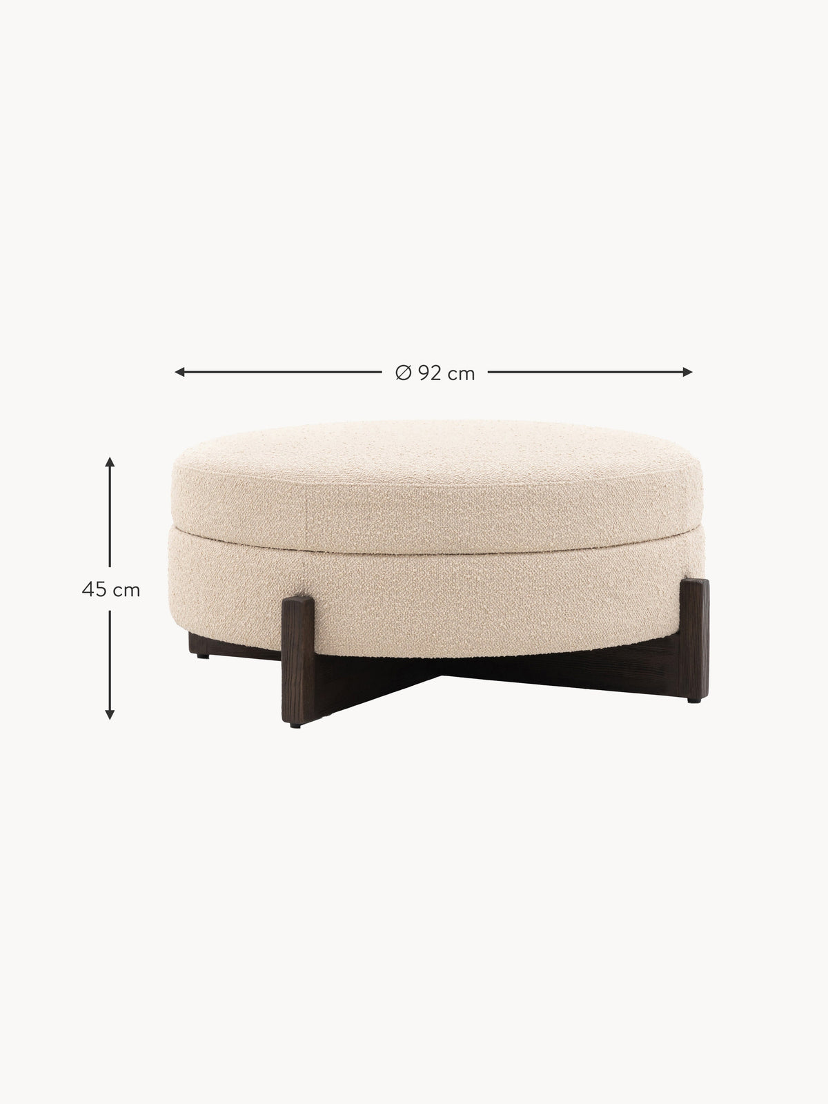 Sofa Stool Cercola With Storage Space