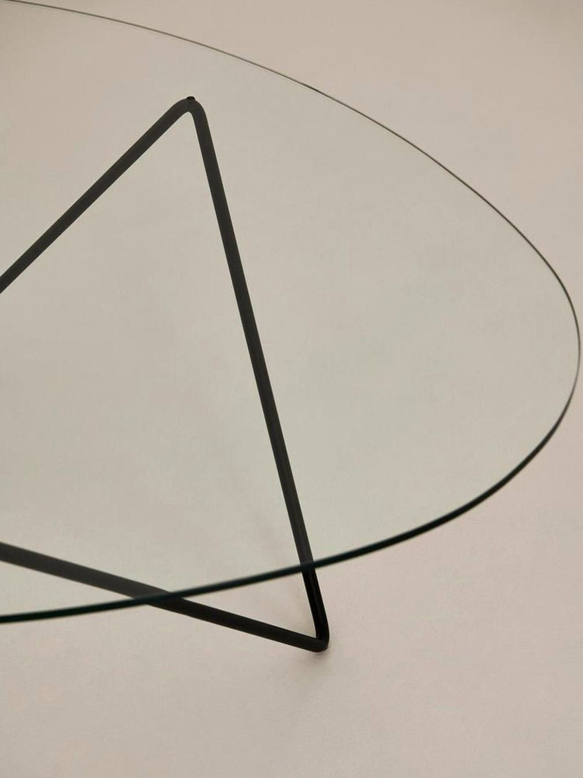 Pedrera Handmade Oval Coffee Table with Glass Top