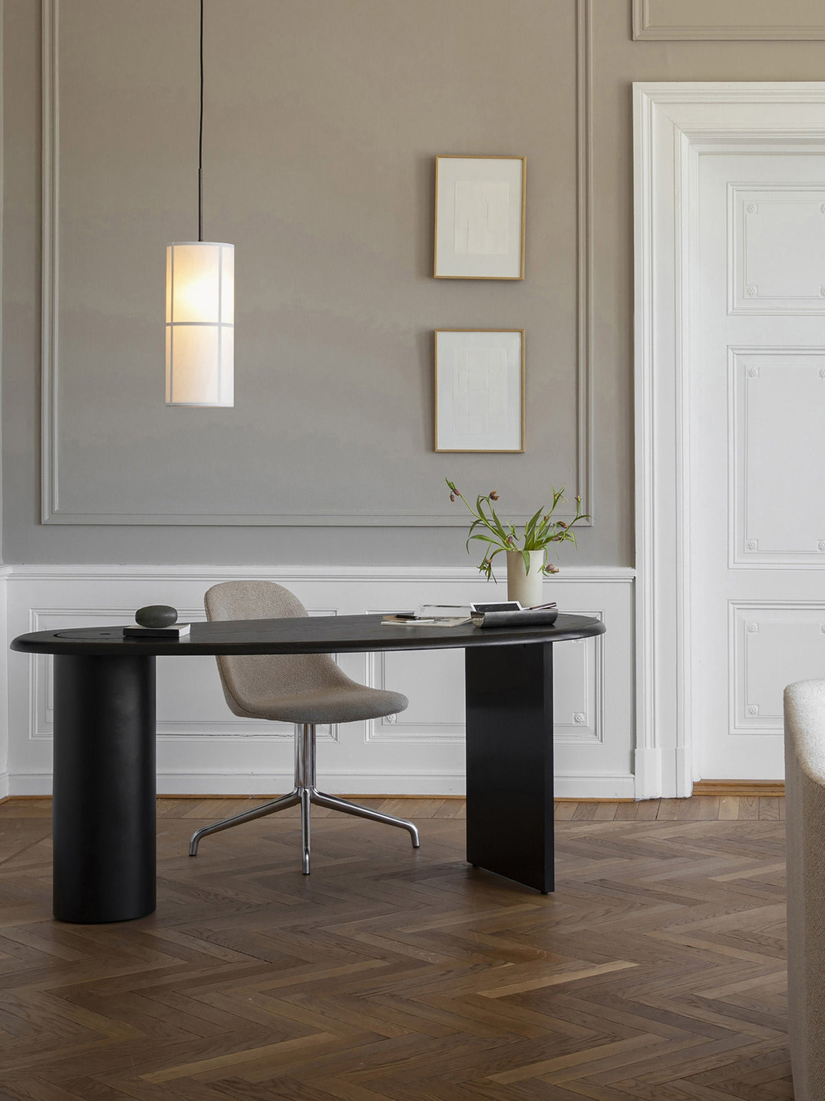 Hashira Handmade Linen Pendant Light, in various sizes