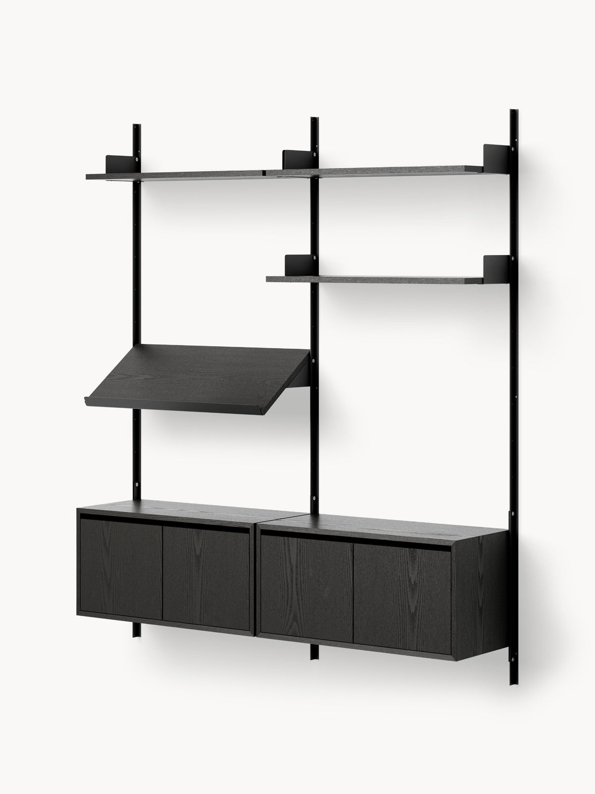 Gallery image 1 - Large Wall-Mounted Shelf Living with Cabinets