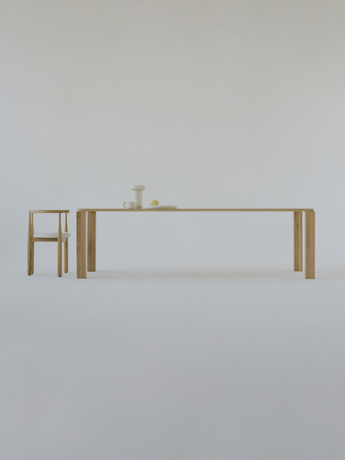 Atlas Oak Wood Dining Table, Various Sizes