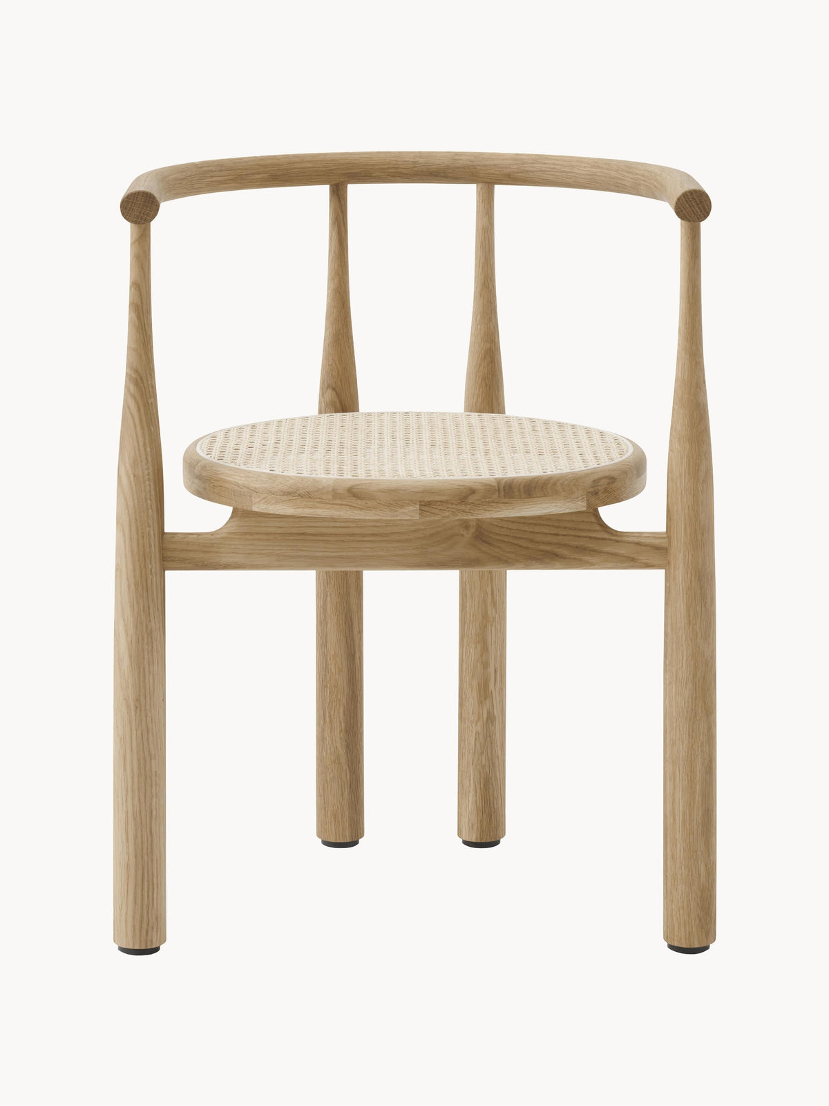 Bukowski Oak Wood Dining Chair with Armrests