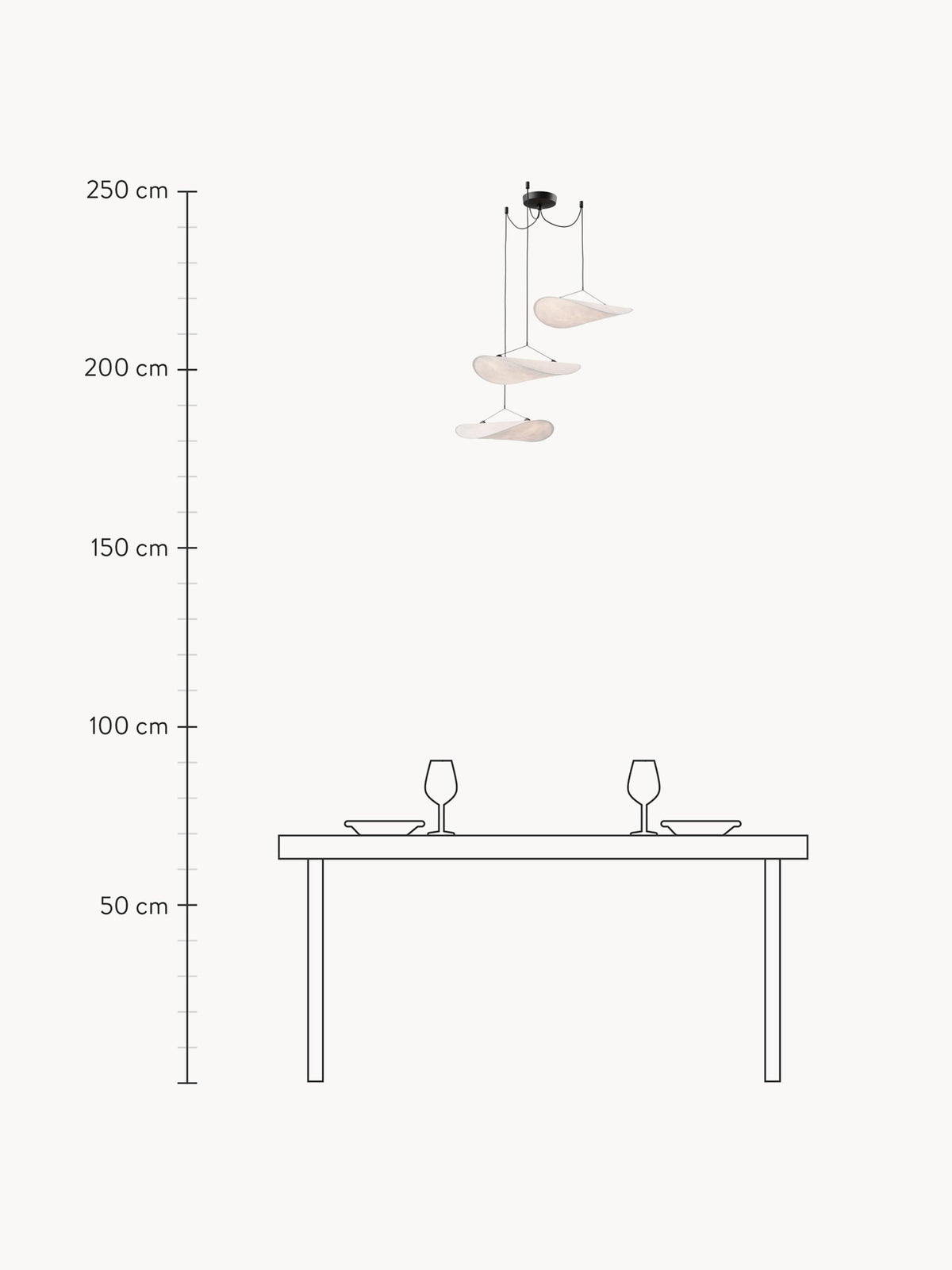 Tense Dimmable Cluster Pendant Light