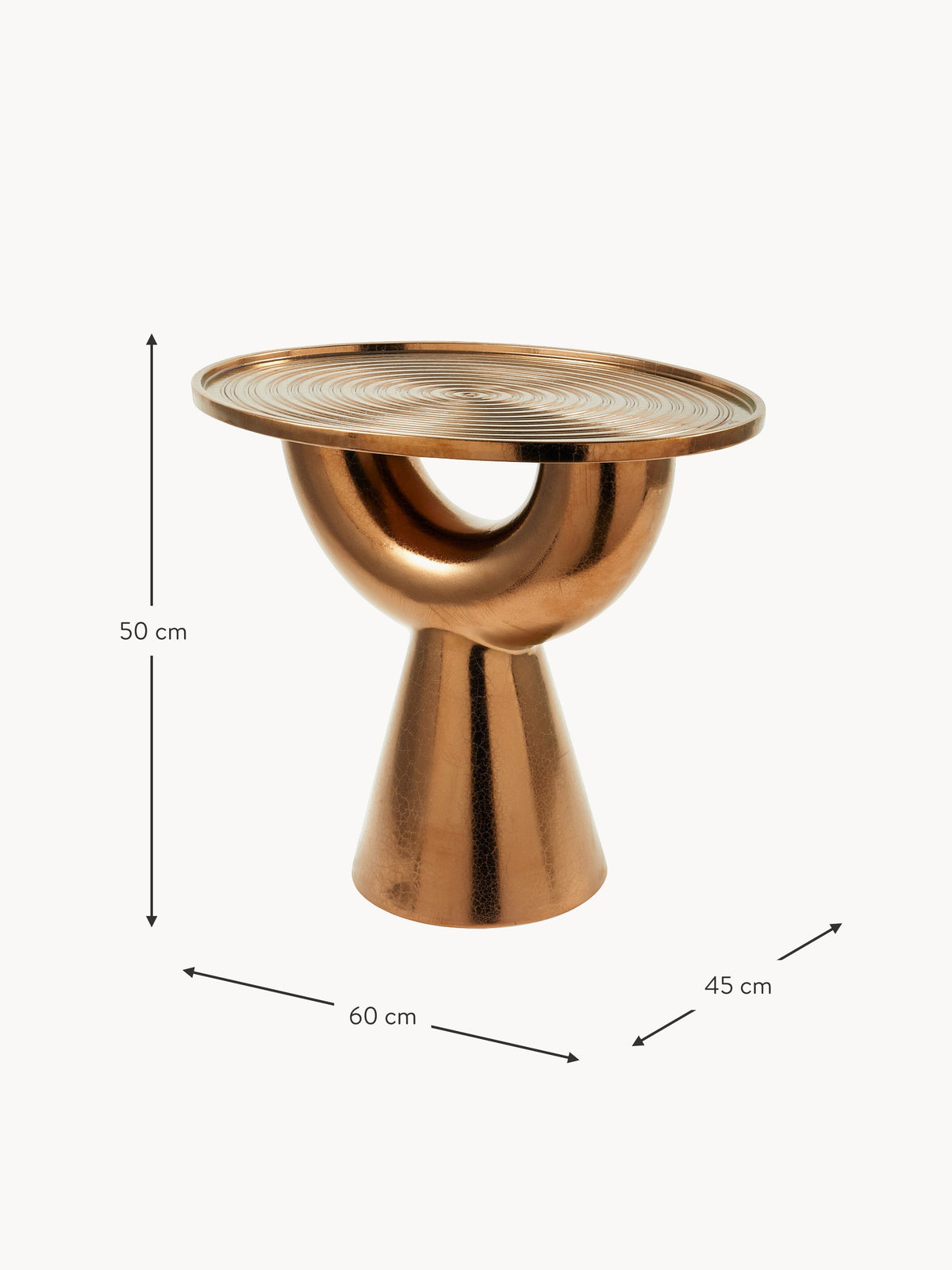Anish Ceramic Round Side Table