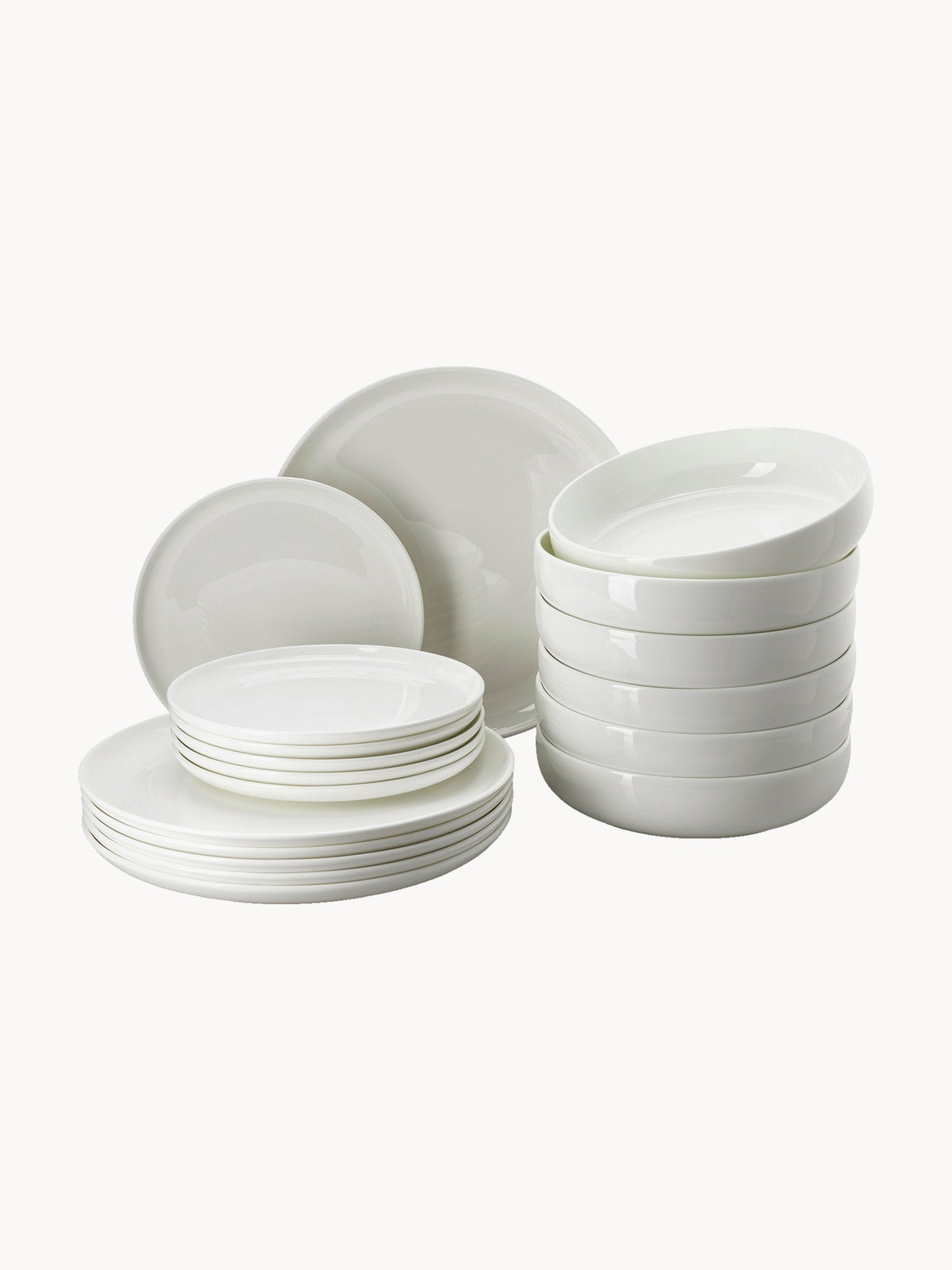 Gallery image 1 - Fine Bone China Tableware Set Jade Lift, 6 People, Set of 18
