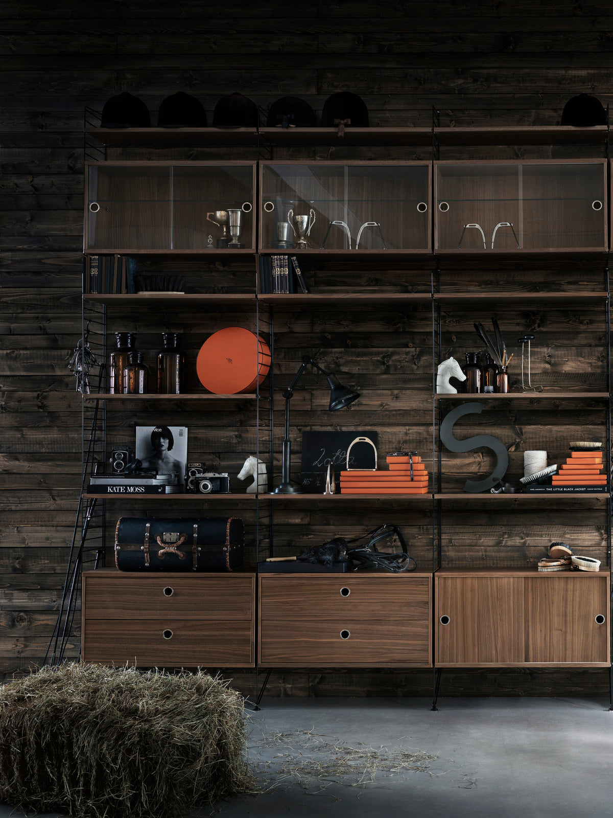 Cabinet String System with Drawers, W 78 x D 30 cm
