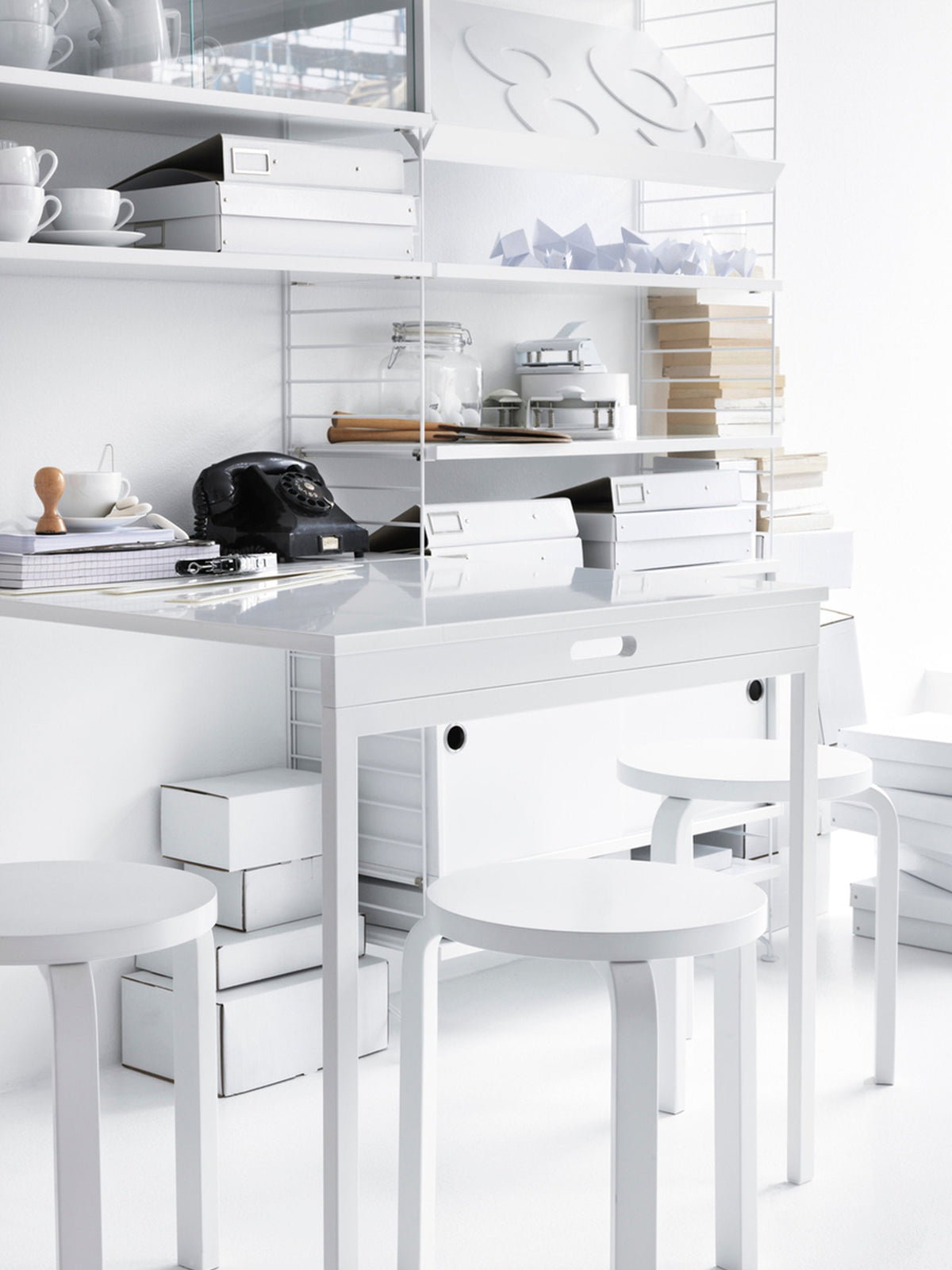 Folding Table String System, W 78 x D 30 cm