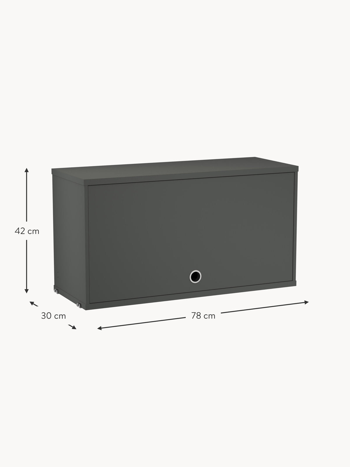 Cabinet String System with Flip Door, W 78 x D 30 cm