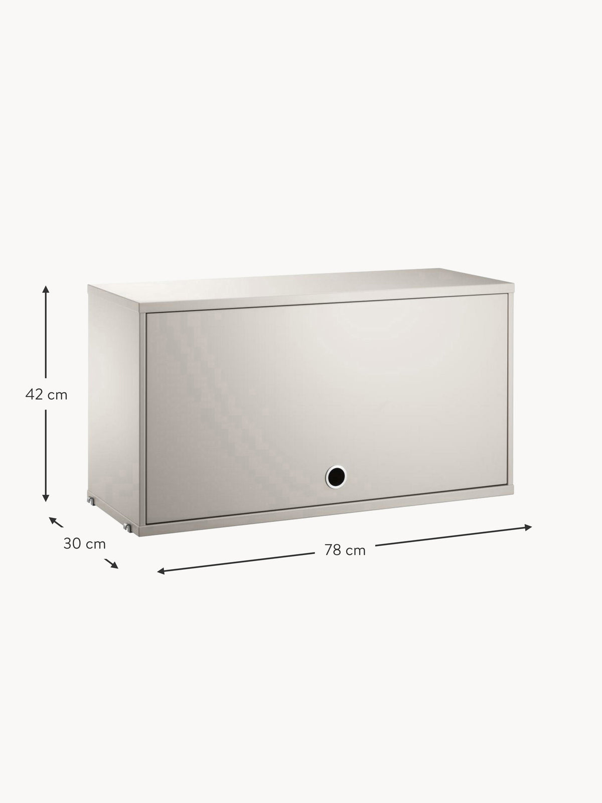 Cabinet String System with Flip Door, W 78 x D 30 cm