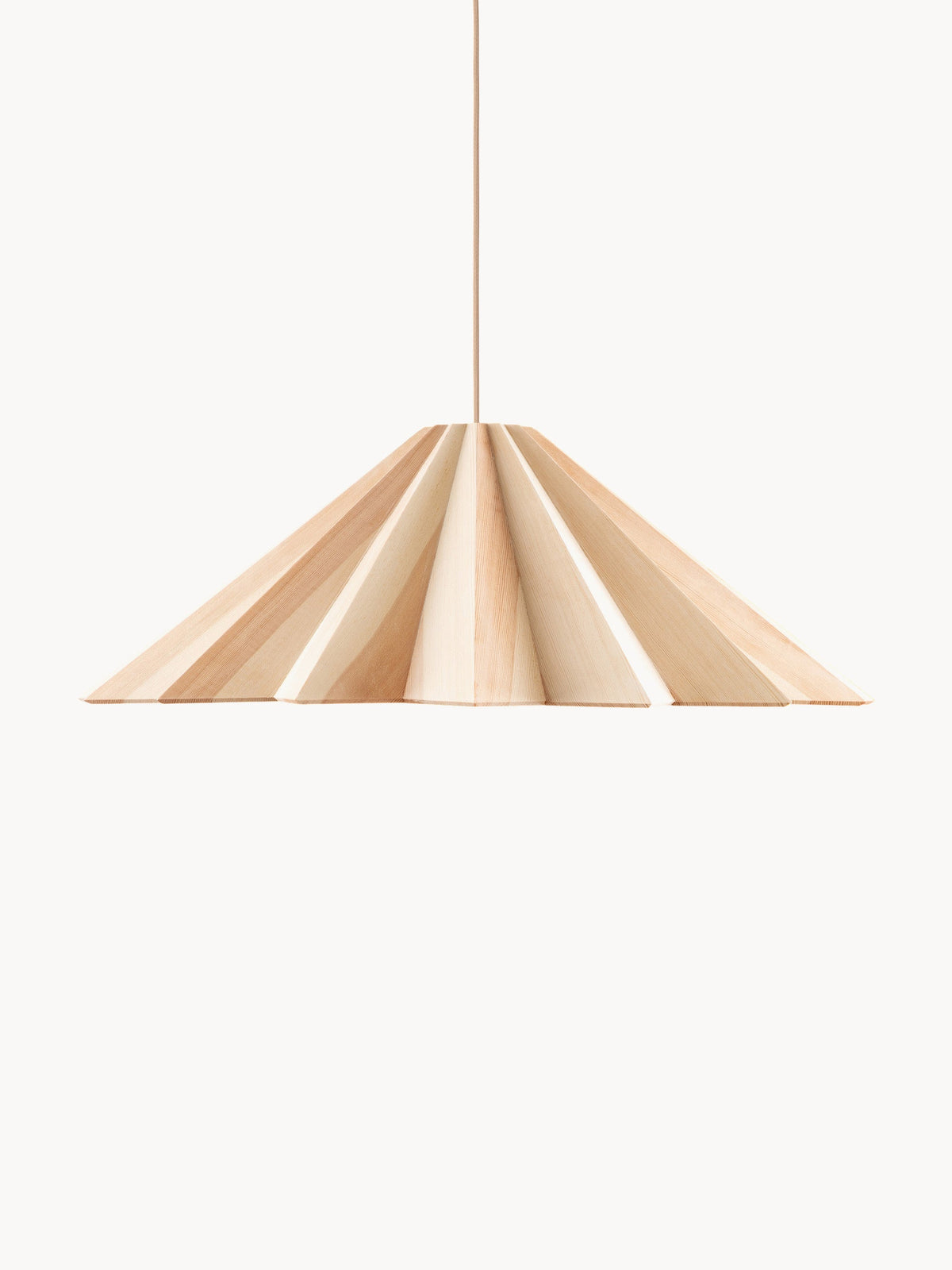 Gallery image 1 - Handmade Pine Wood Pendant Light Stratus, in various sizes