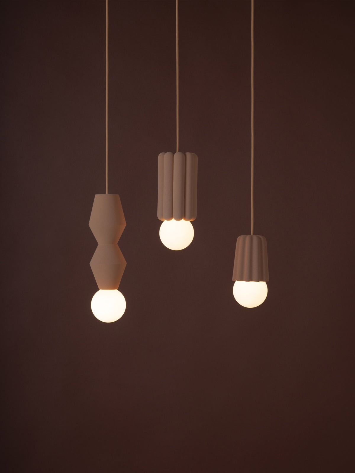 Small Handmade Dimmable Pendant Light STUCCO No. 1