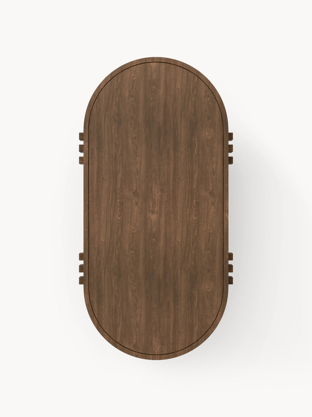Nolan Oval Oak Wood Coffee Table