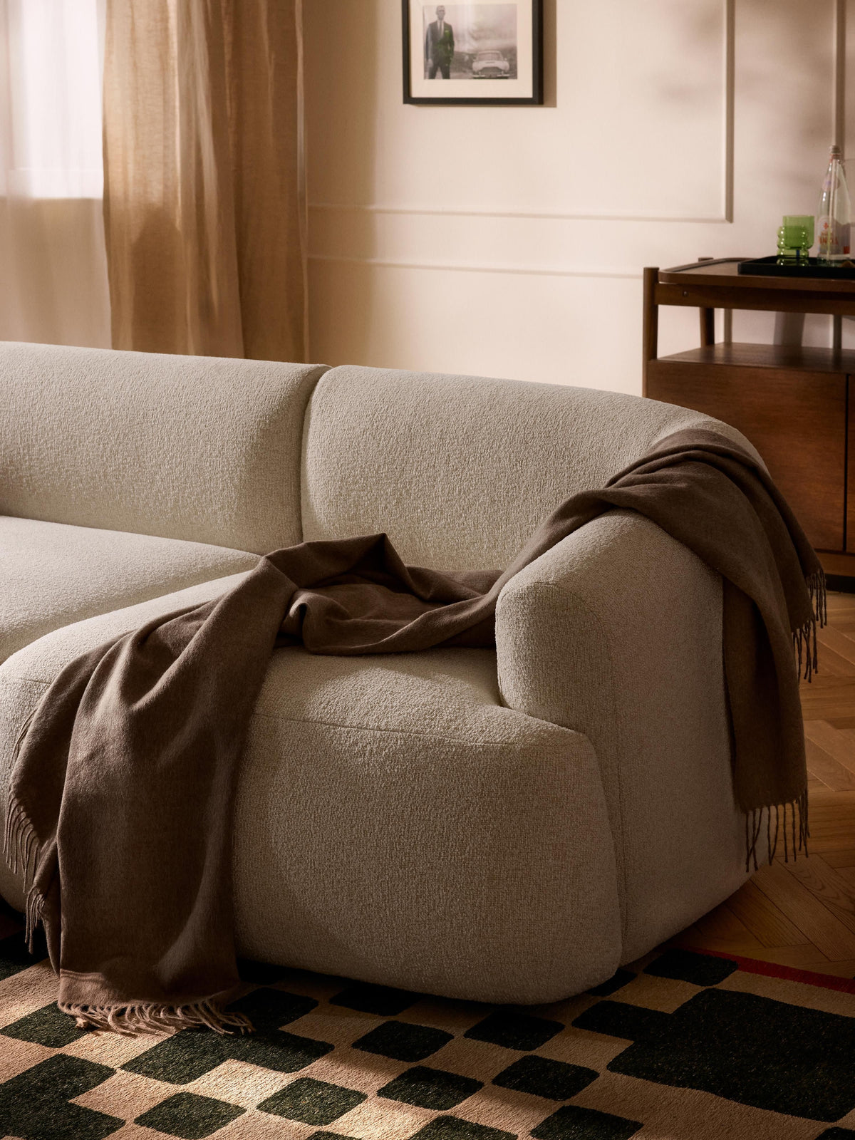 Sofia Modular Bouclé Sofa (4-seater)