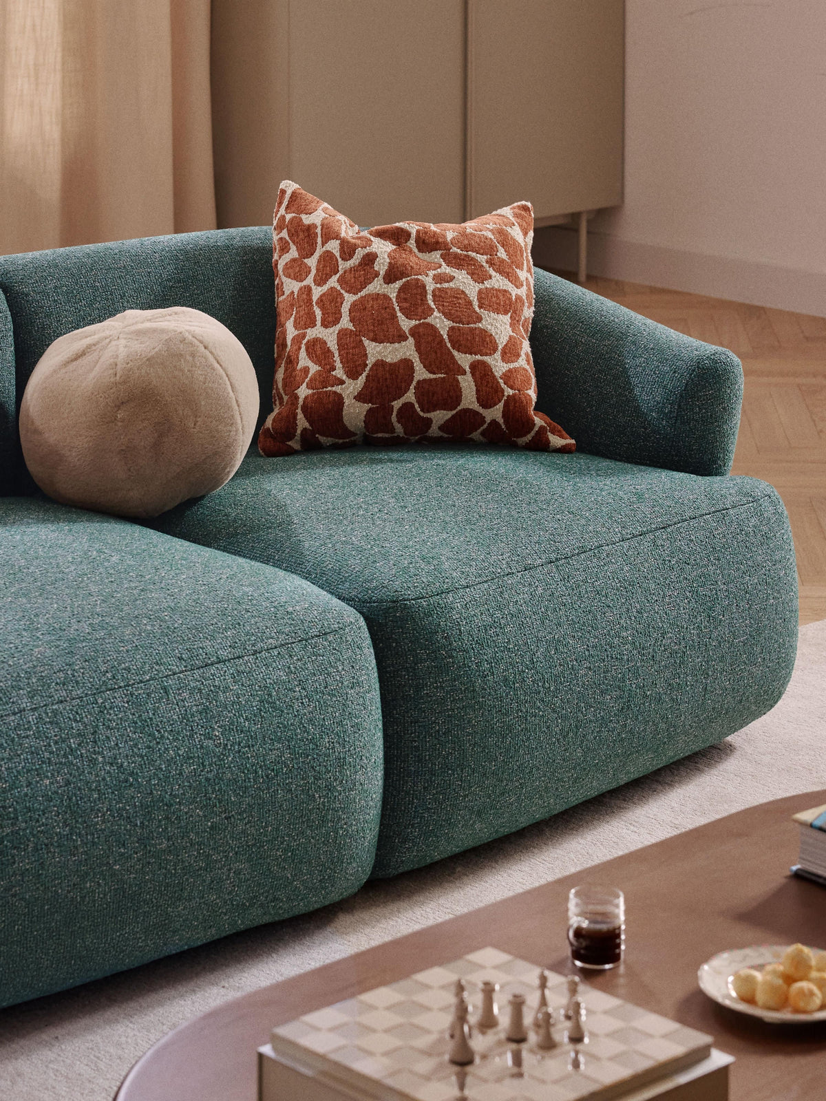 Sofia Modular Bouclé Sofa (4-seater)