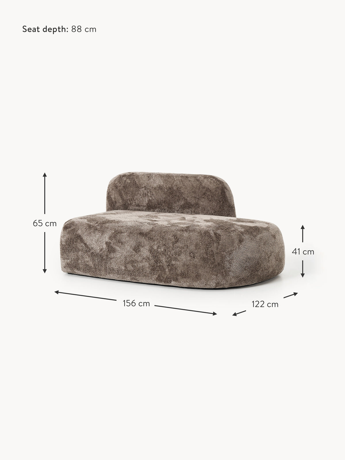 Wolke Teddy Bouclé Chaise Module