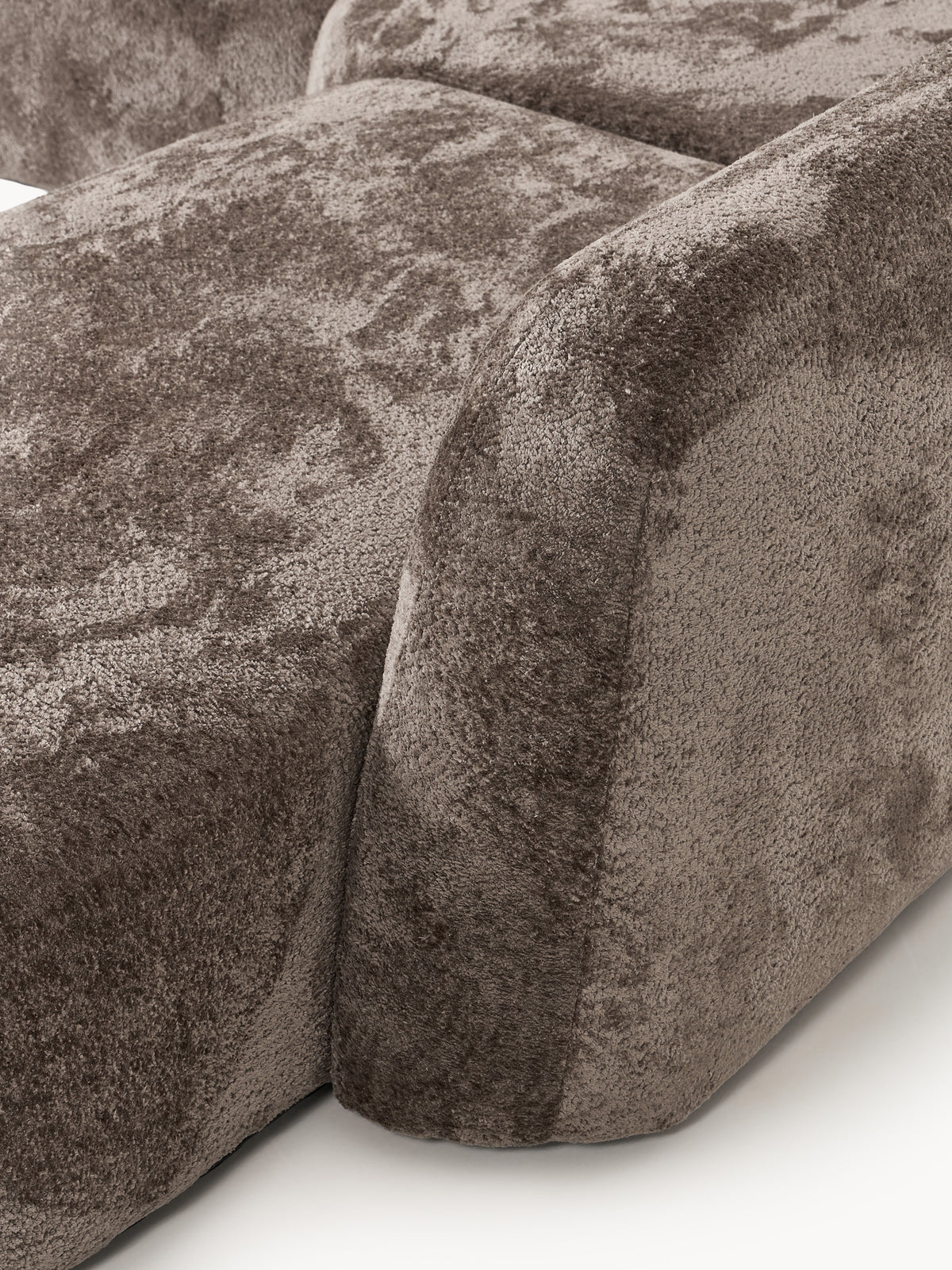 Wolke XL Modular Teddy Bouclé Corner Sofa with Chaise Ends