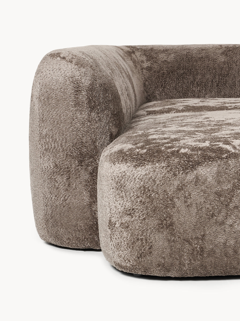 Wolke XL Modular Teddy Bouclé Corner Sofa with Chaise Ends