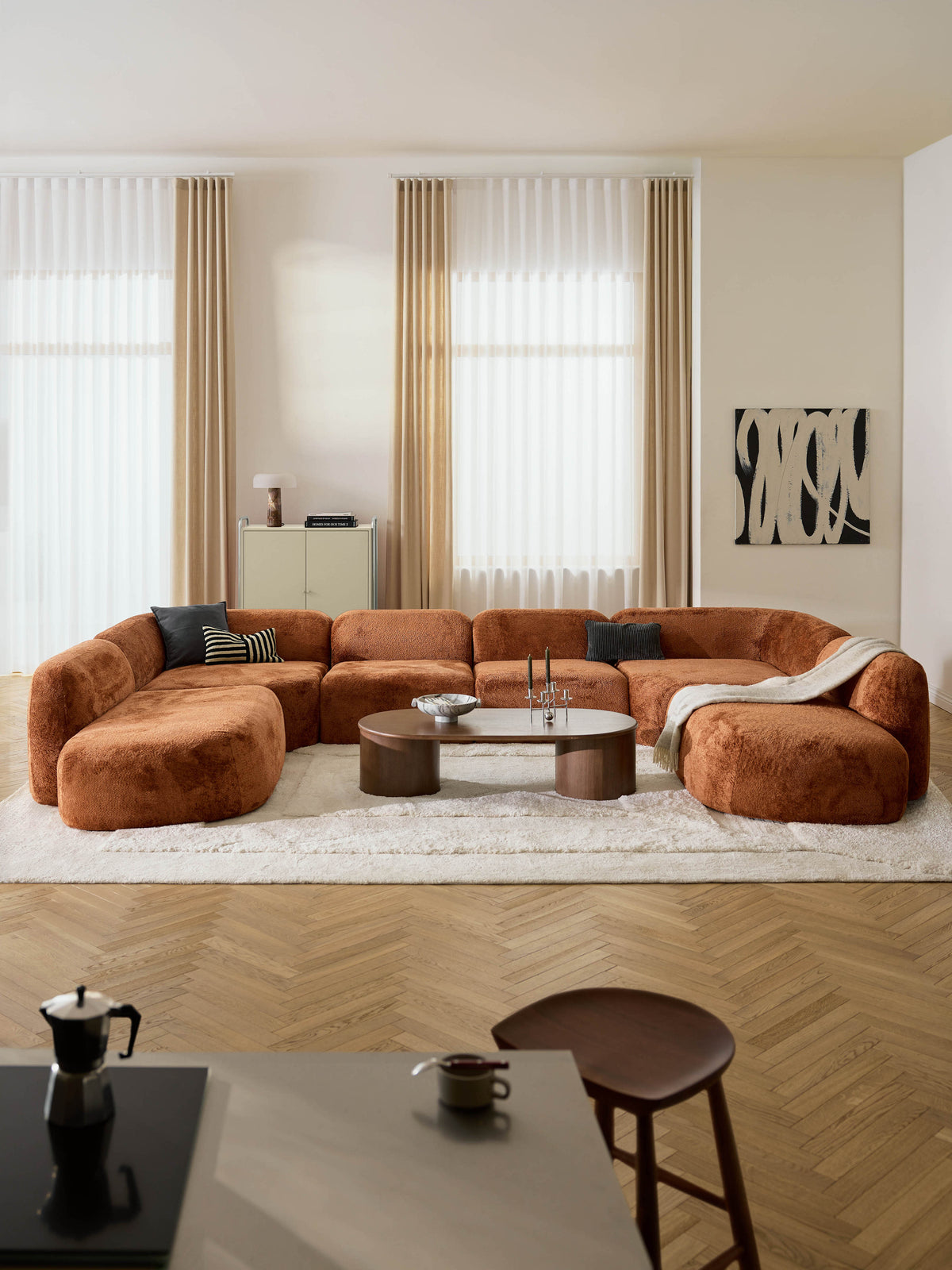Wolke XL Modular Teddy Bouclé Sofa