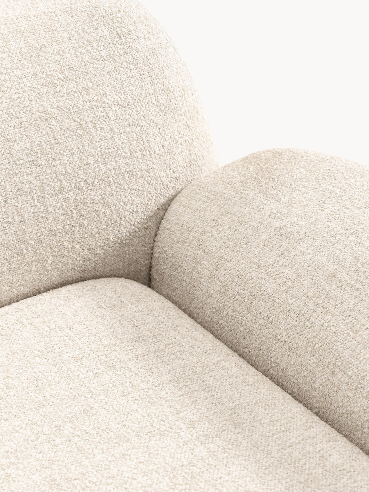 Wolke Modular Bouclé Corner Sofa (4-seater) with Chaise End