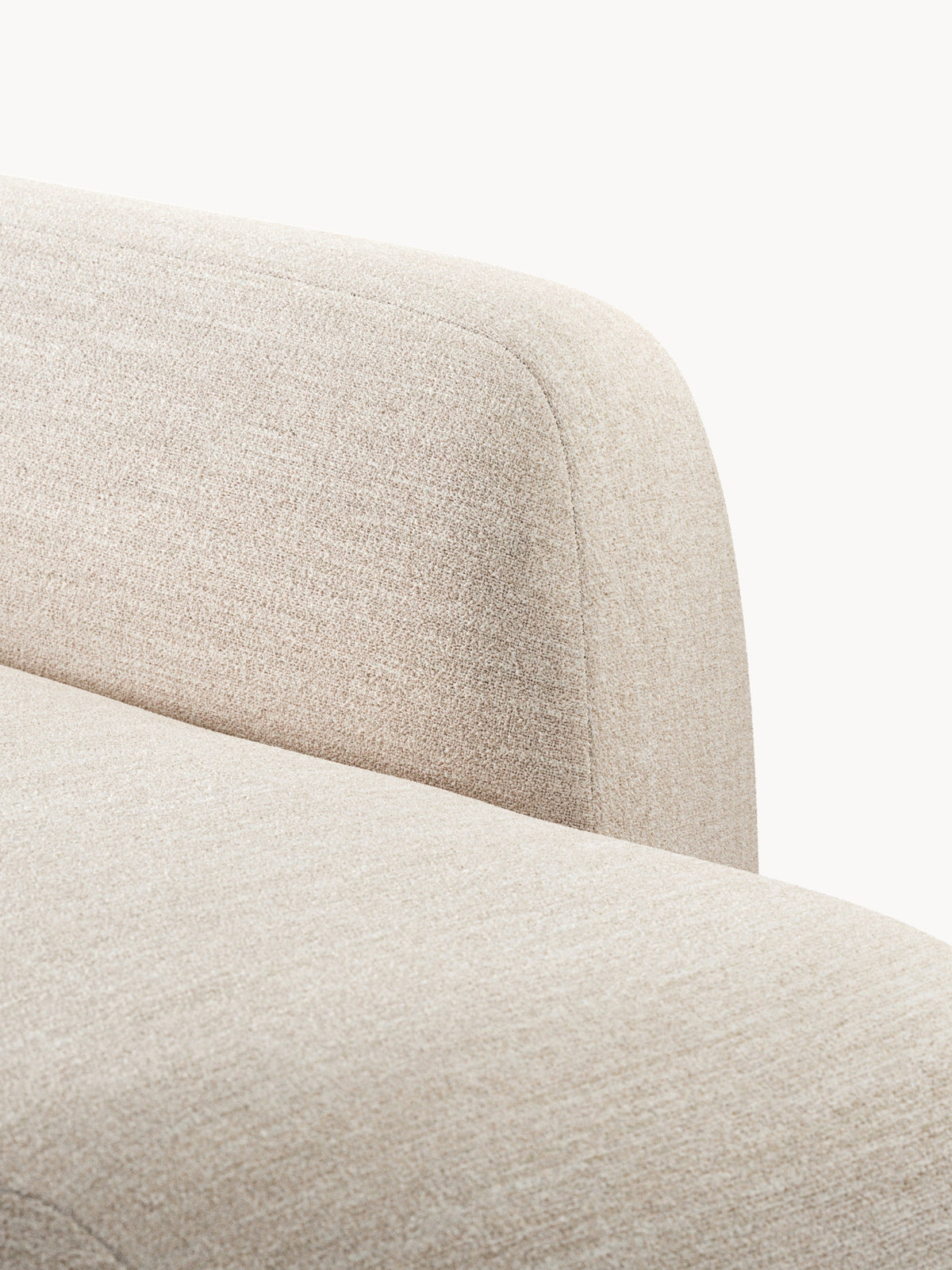 Wolke Modular Bouclé Corner Sofa (4-seater) with Chaise End