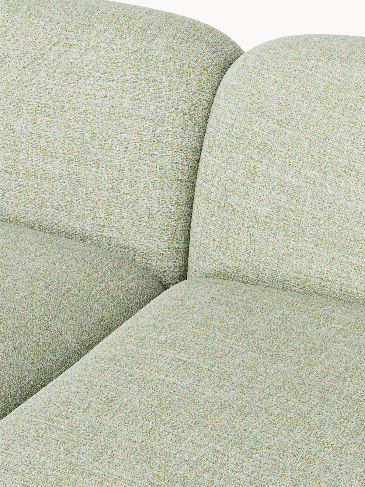 Wolke XL Modular Bouclé Corner Sofa with Chaise Ends