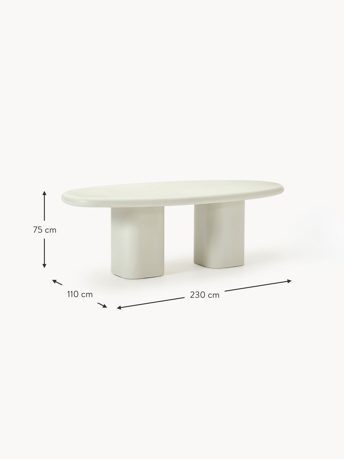 Anaya In- & Outdoor Dining Table, in various sizes