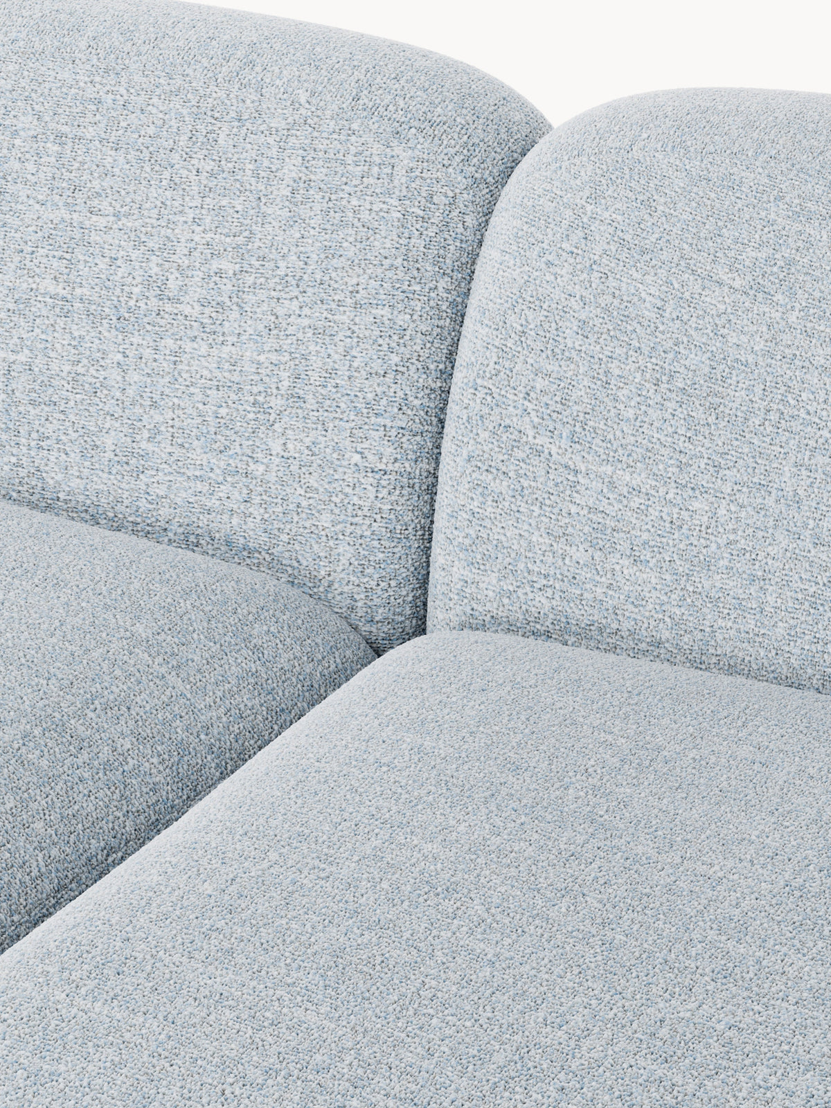 Wolke Modular Bouclé Corner Sofa (4-seater) with Chaise End