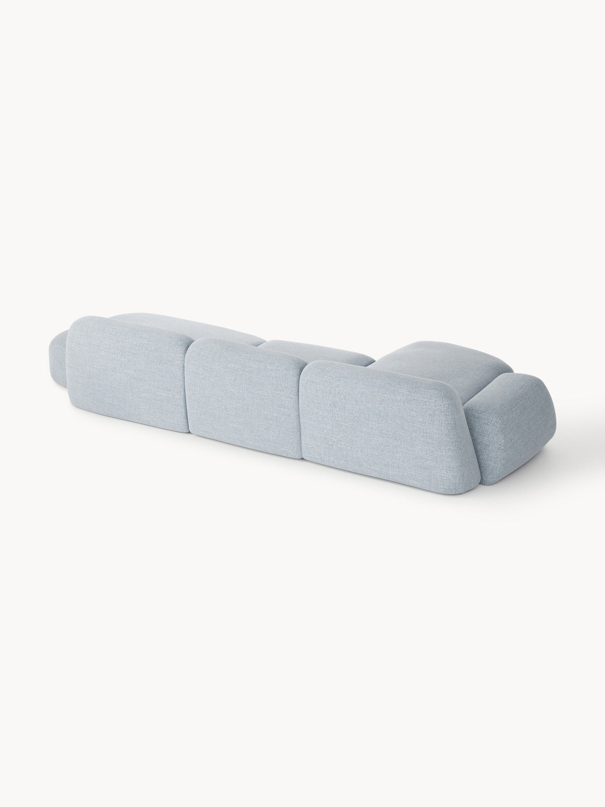 Wolke Modular Bouclé Corner Sofa (4-seater) with Chaise End