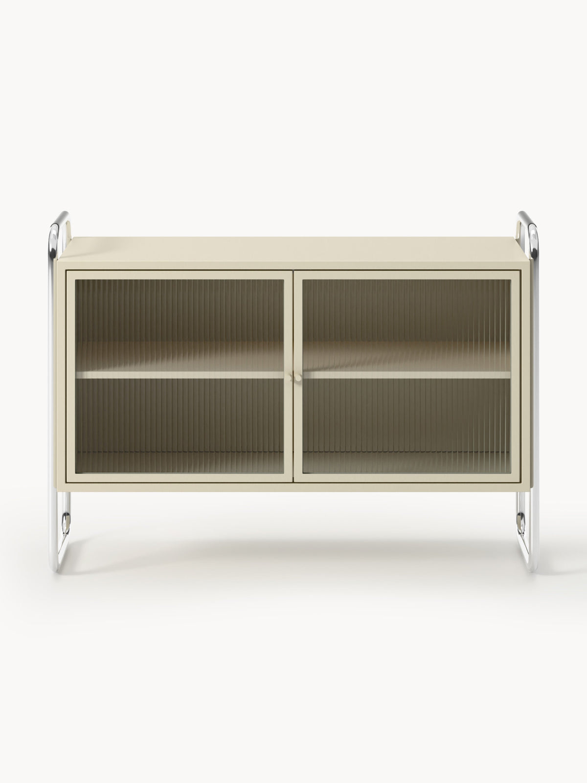 Robyn Metal Sideboard with Glass Front