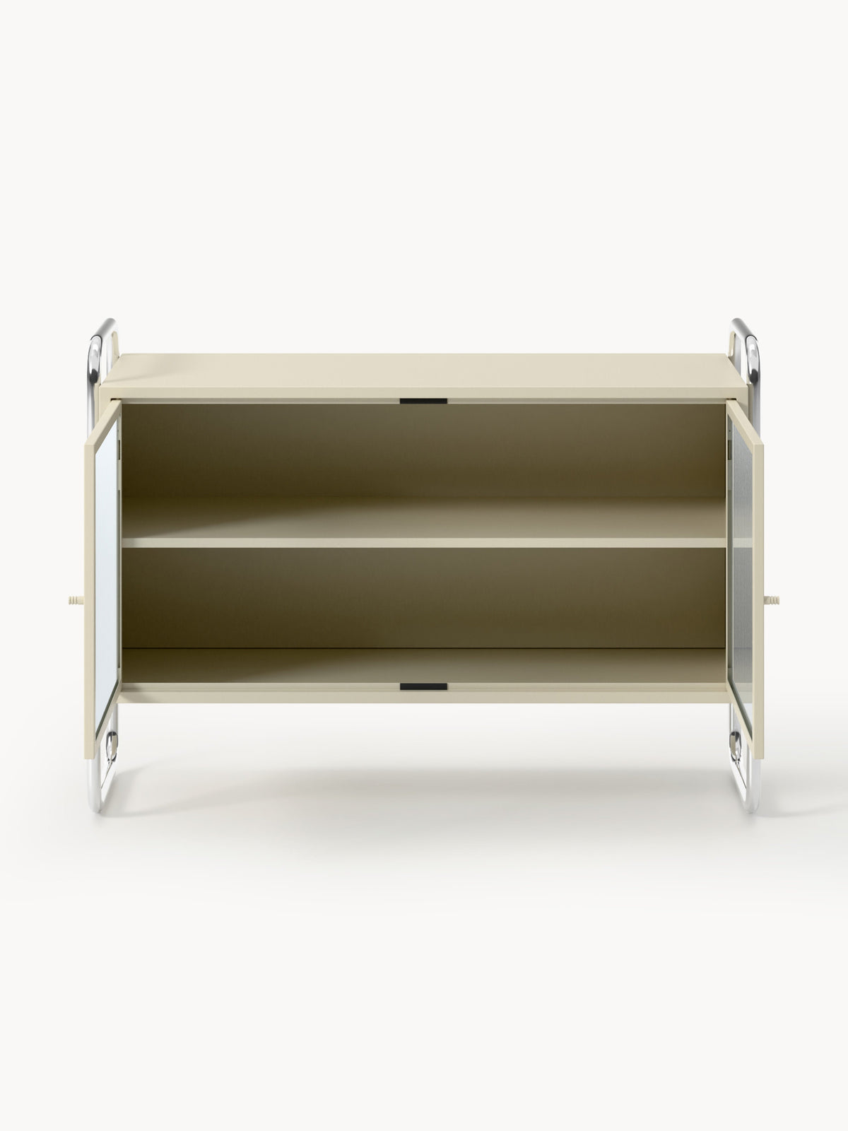 Robyn Metal Sideboard with Glass Front