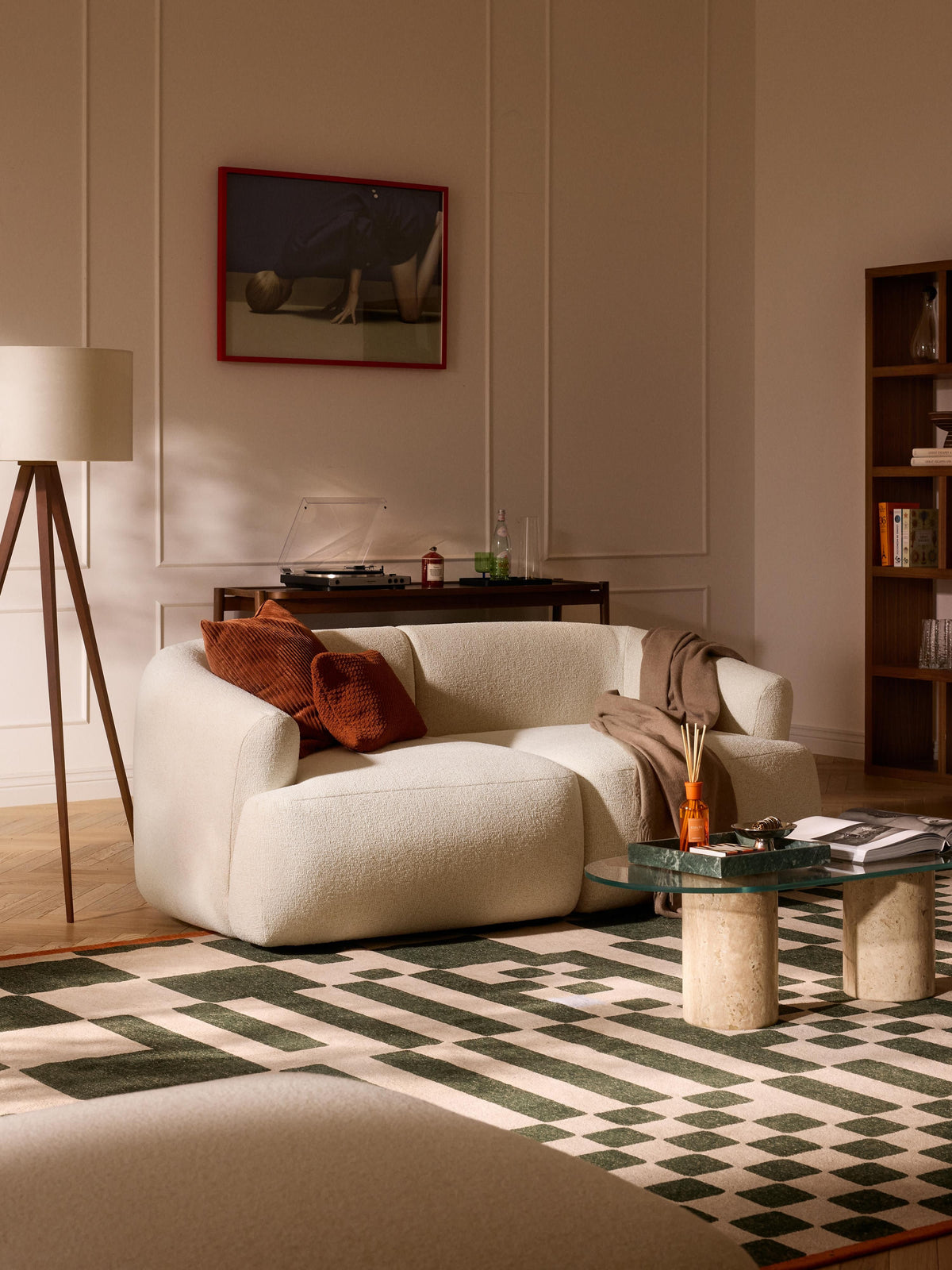 Sofia Modular Bouclé Sofa (2-seater)