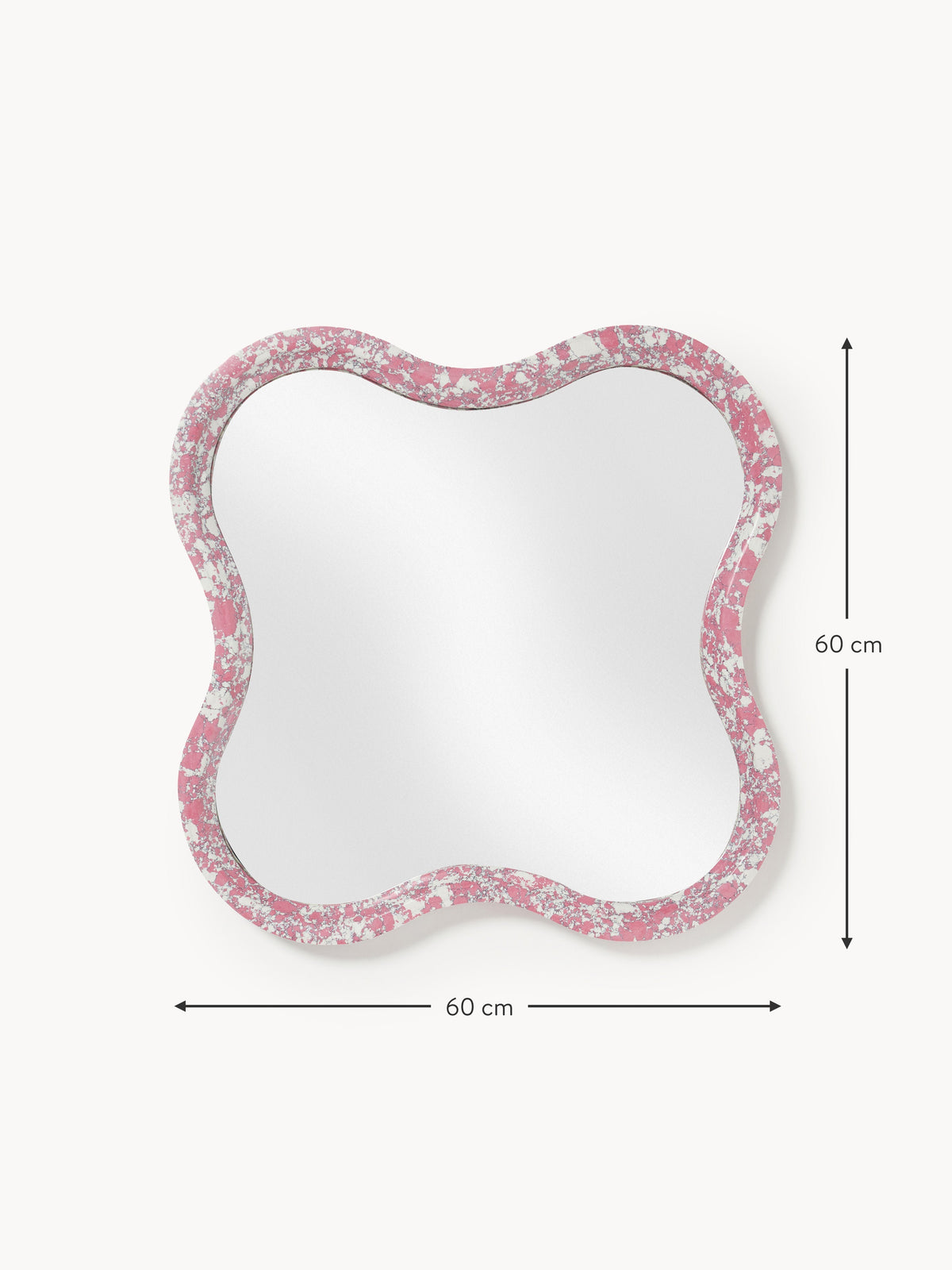 Elara Wall Mirror with Engineered Marble Frame