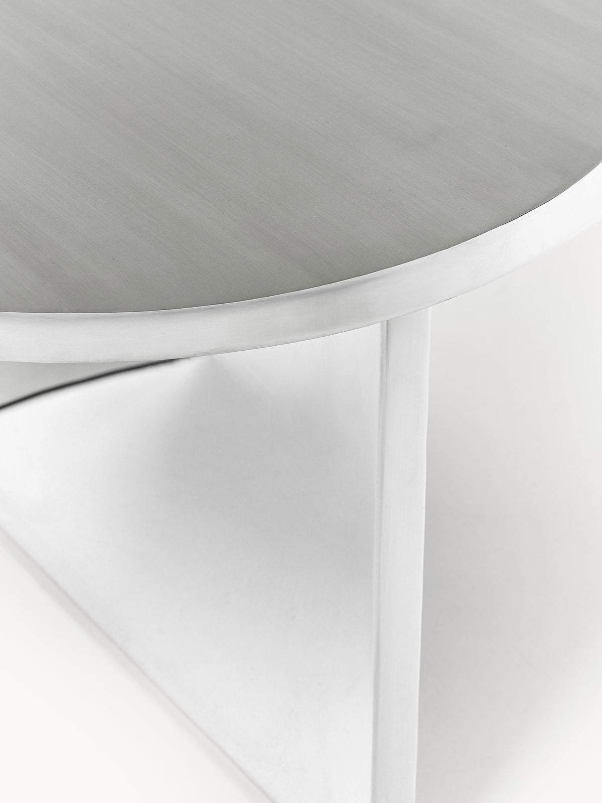 Leander Oval Metal Coffee Table