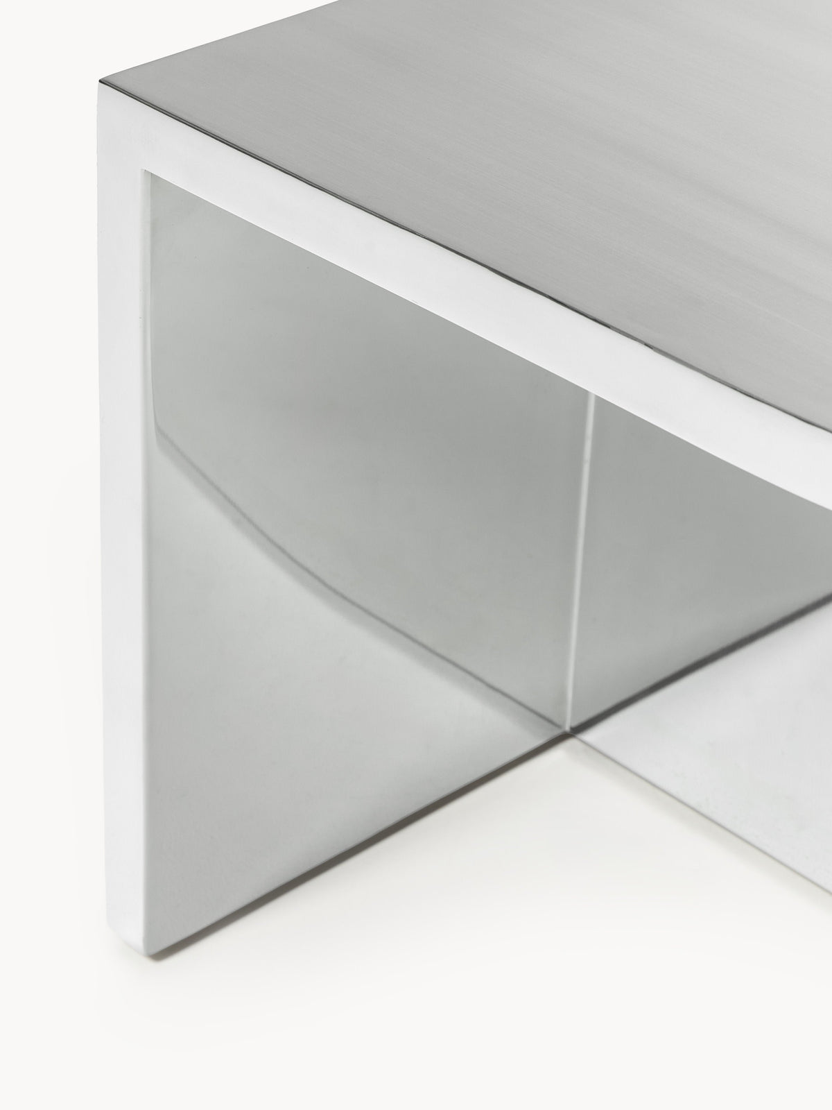 Leander Oval Metal Coffee Table