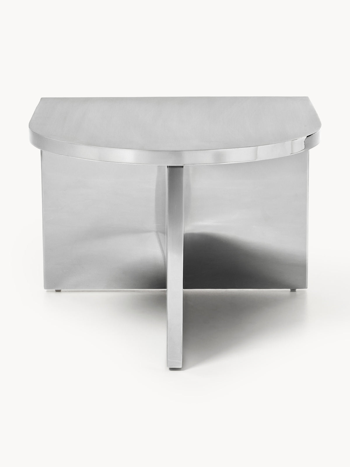 Leander Oval Metal Coffee Table