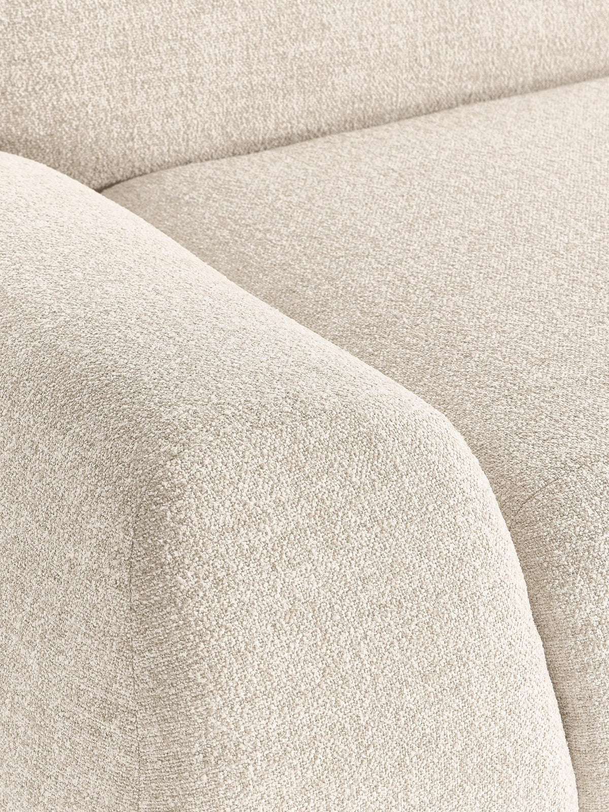 Wolke XL Modular Bouclé Corner Sofa with Chaise End